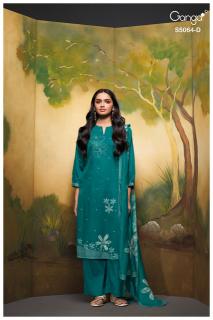 Ganga maevina 5064 wholesaler dress material hyderabad
